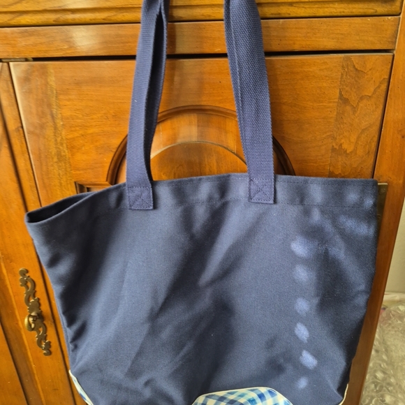 Bath & Body Works Navy Tote with Gold Accents - Picture 2 of 4